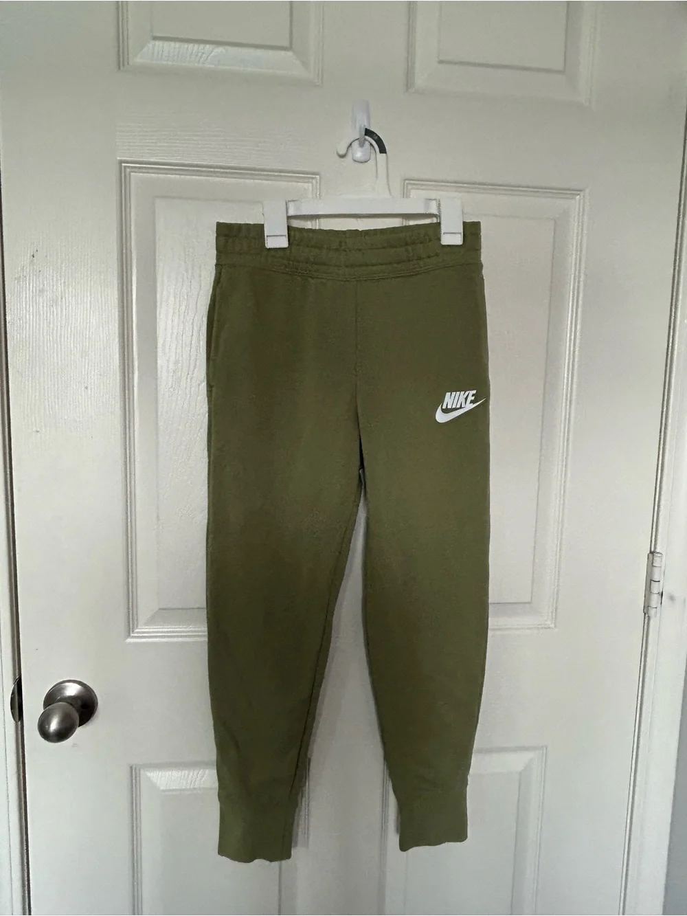 Nike Olive Hoodie and Joggers Set with White Swoosh